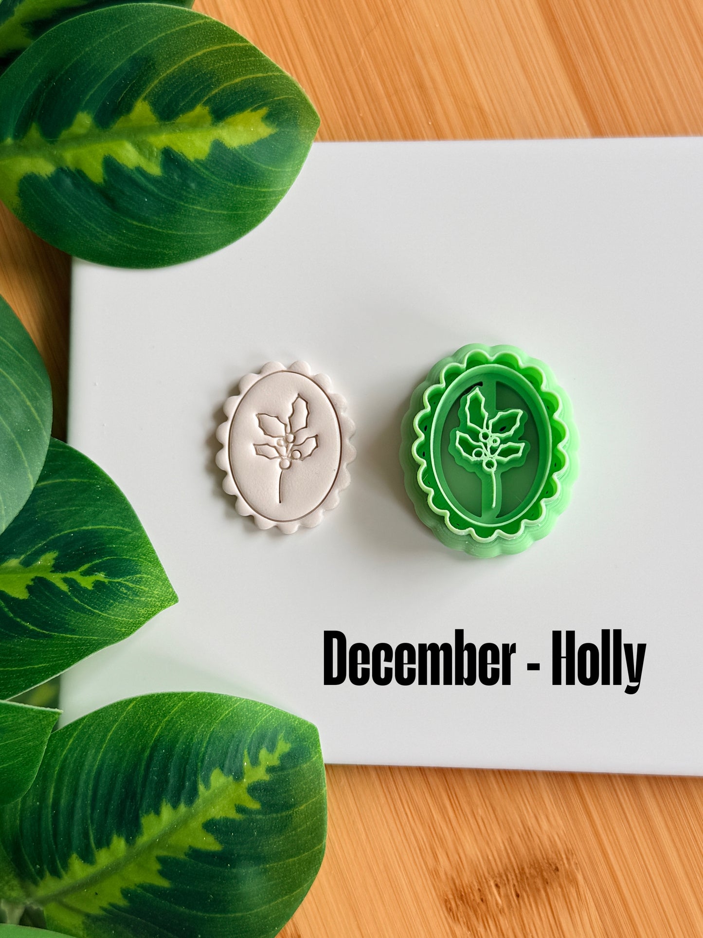 Framed Birth Month Flower Cutter | Polymer Clay Cutters