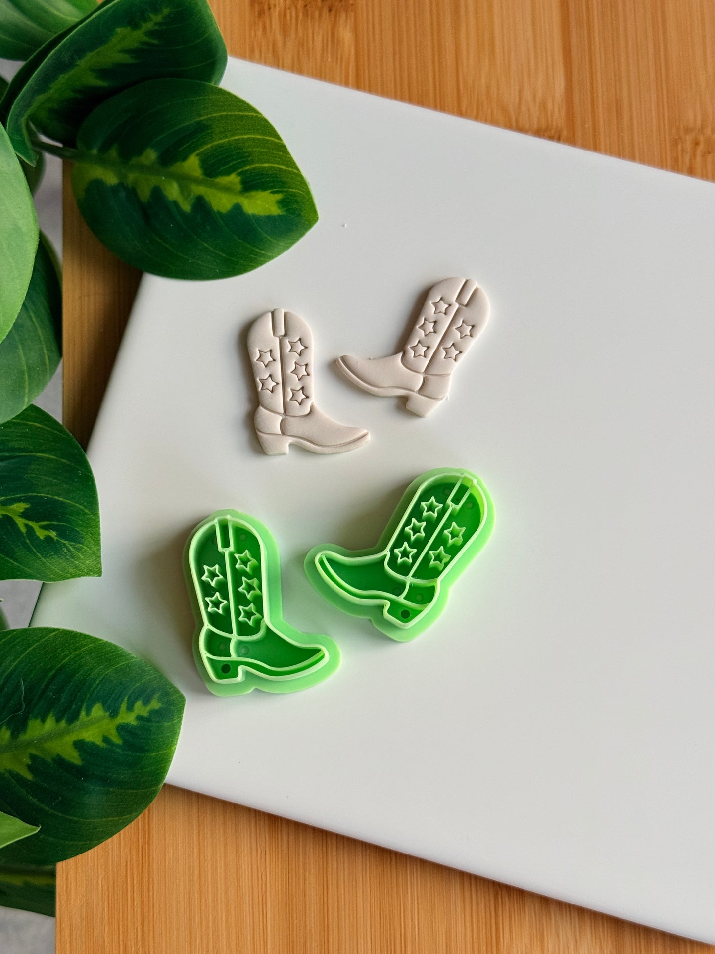 Cowboy Boot Mirrored Cutter Set | Polymer Clay Cutters