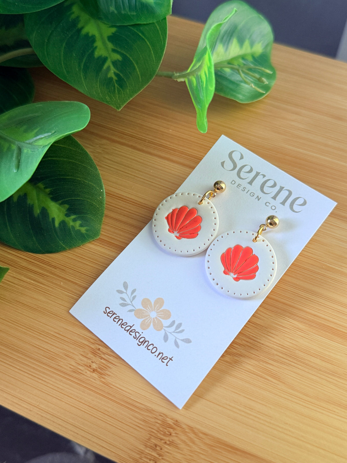 Shell Dotted Dangles