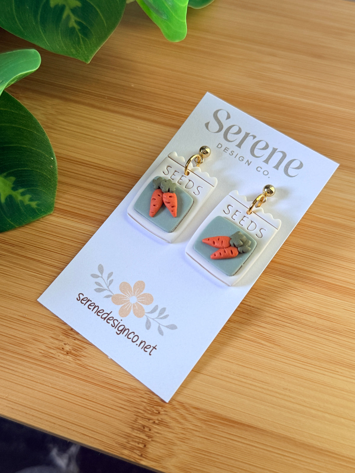Veggie Seed Packet Dangles