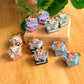 Floral Book Stack Earrings | Polymer Clay Earrings