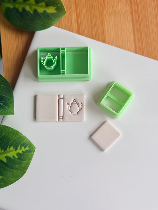 Tea Kettle/Coffee Pot Book Cutter | Polymer Clay Cutters