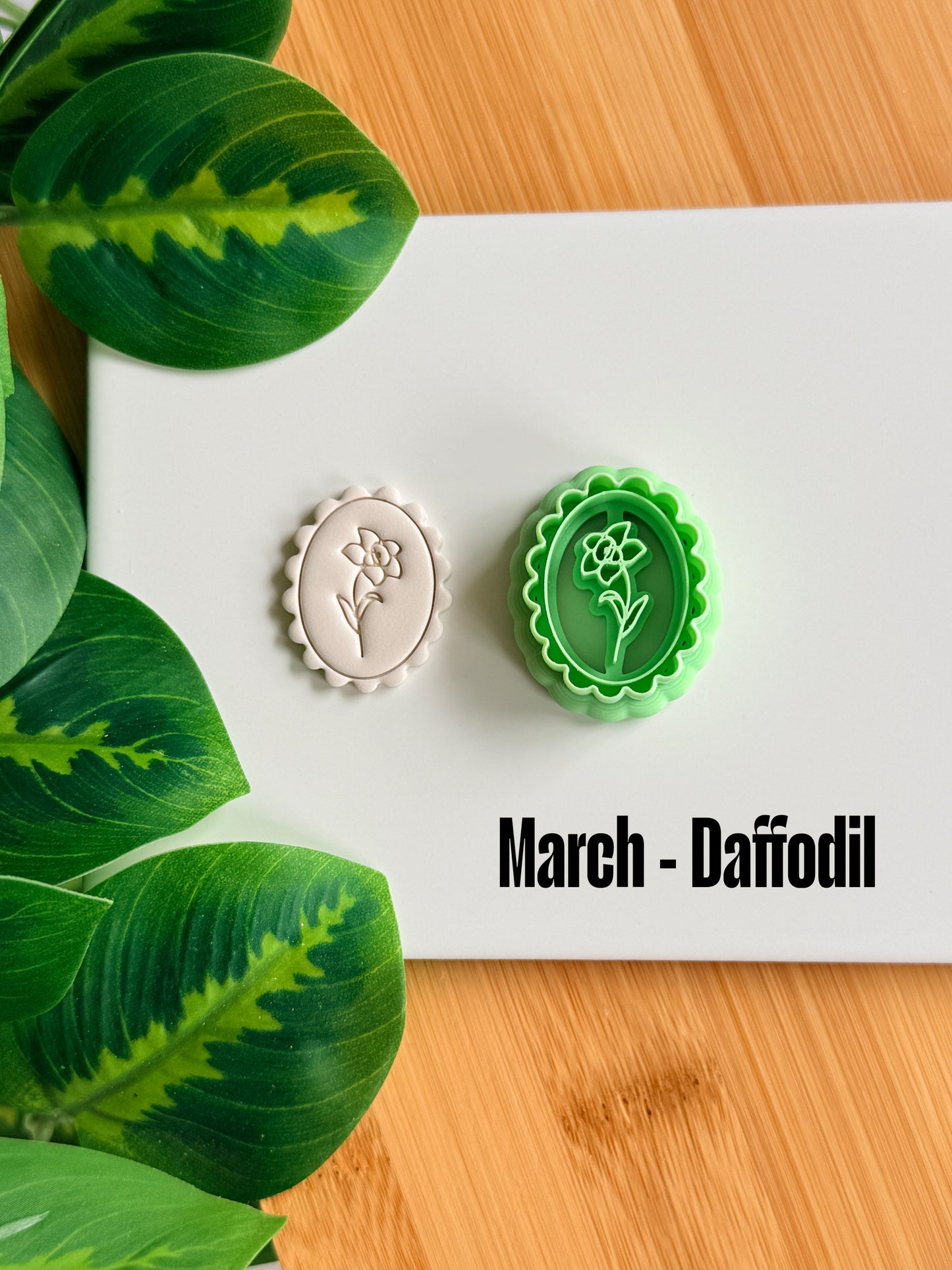 Framed Birth Month Flower Cutter | Polymer Clay Cutters
