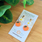 Peach Daisy Dangles