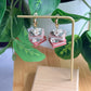 Floral Book Stack Earrings | Polymer Clay Earrings