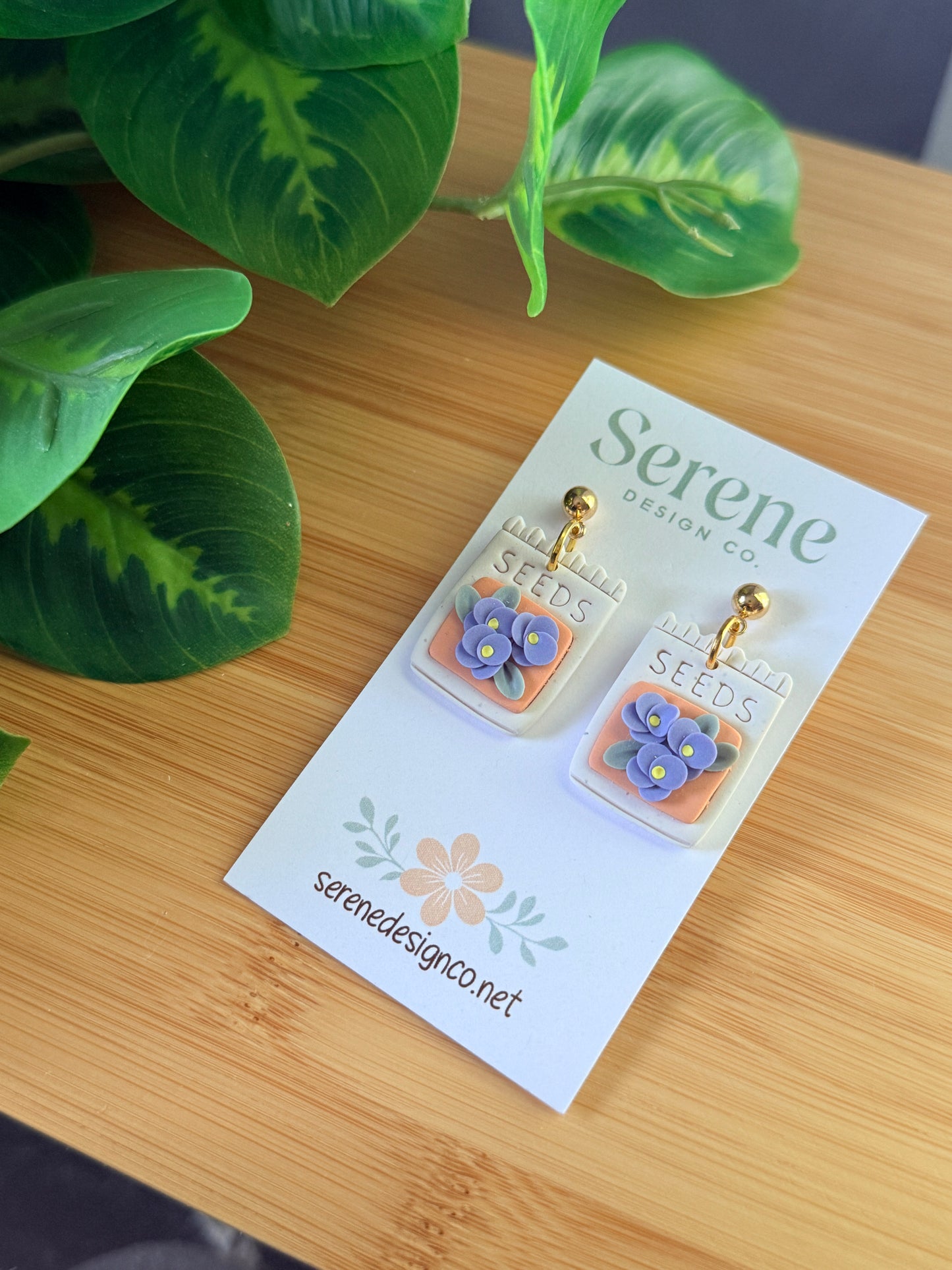 Flower Seed Packet Dangles