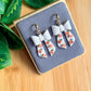 Floral Bow Earrings | Polymer Clay Earrings