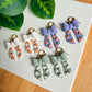 Floral Bow Earrings | Polymer Clay Earrings