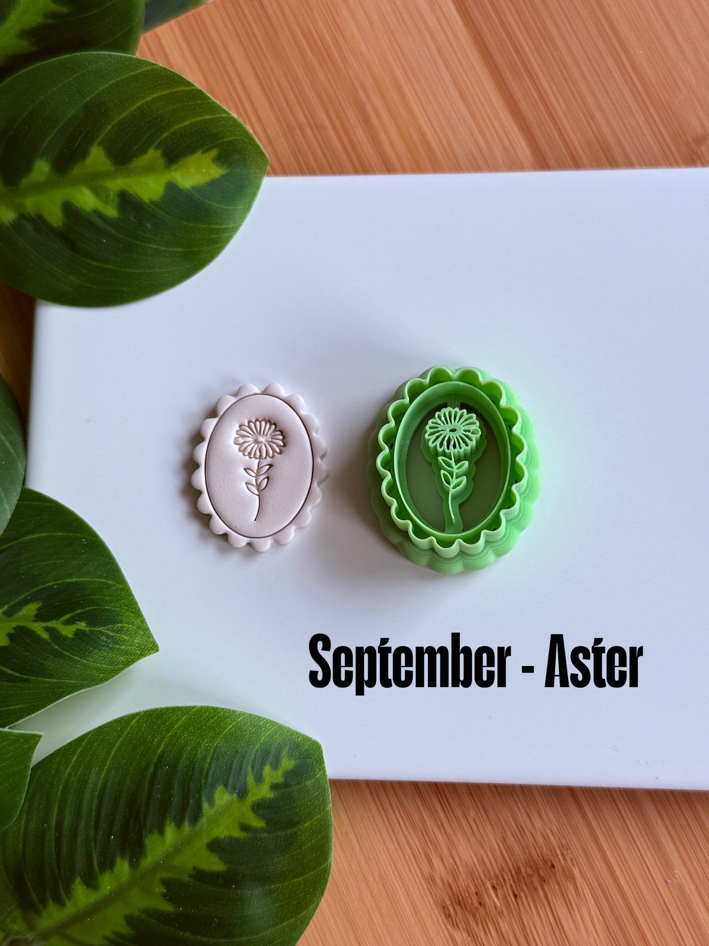 Framed Birth Month Flower Cutter | Polymer Clay Cutters