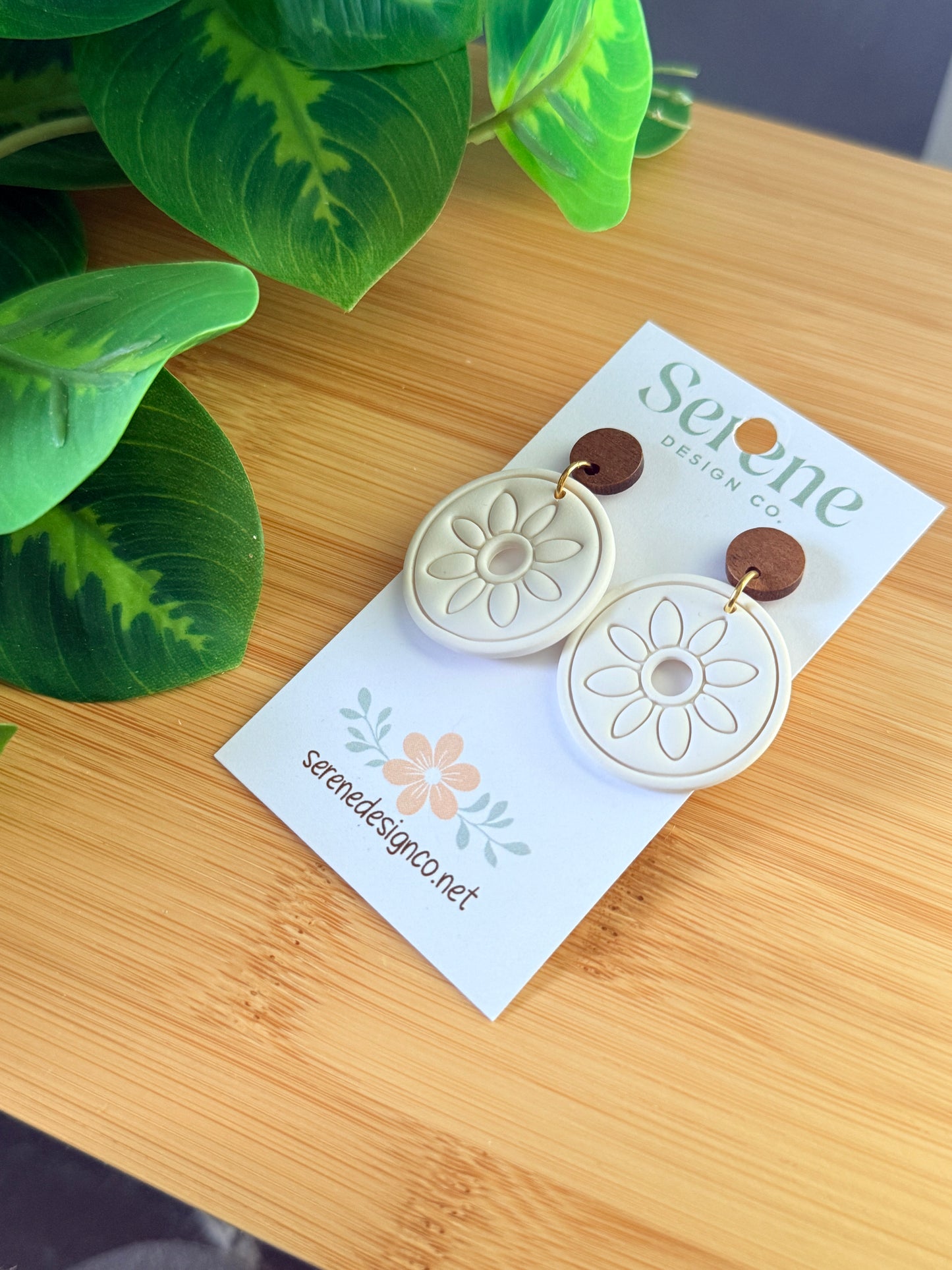 Circle Flower Dangles