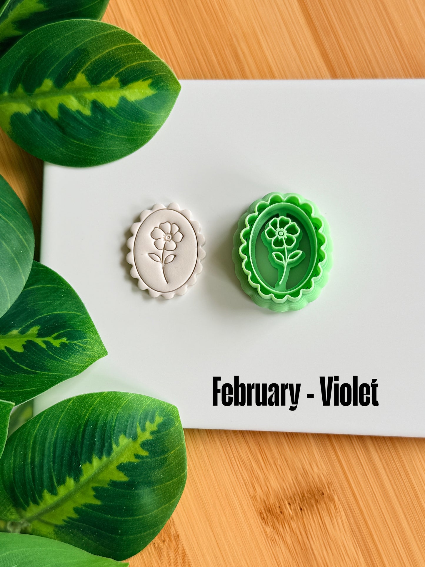 Framed Birth Month Flower Cutter | Polymer Clay Cutters