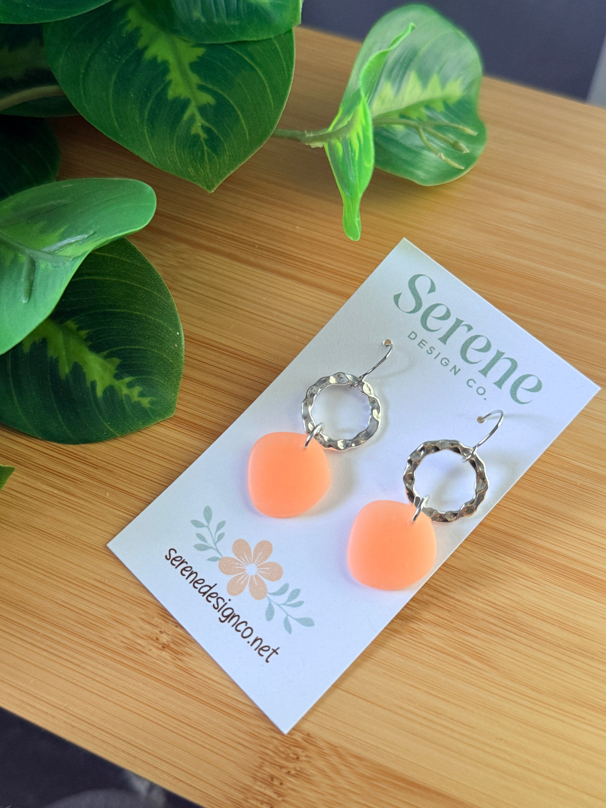 Beach Glass Hoop Dangles