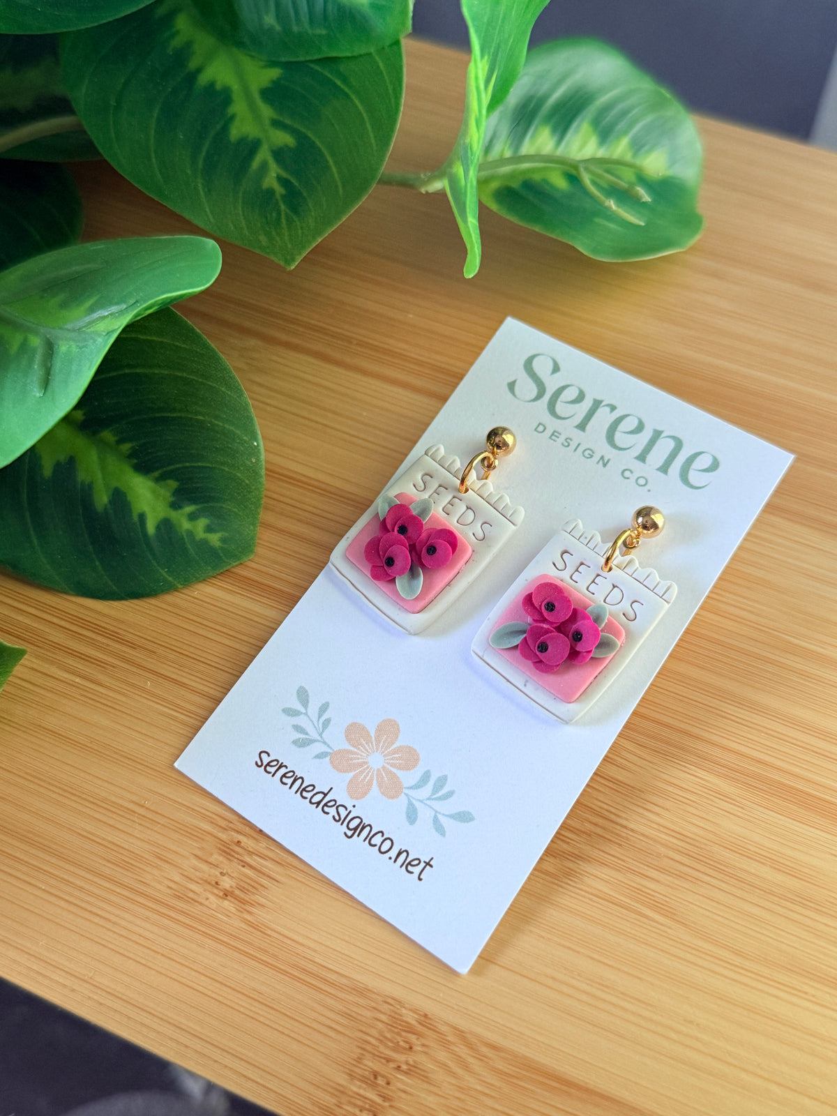 Flower Seed Packet Dangles