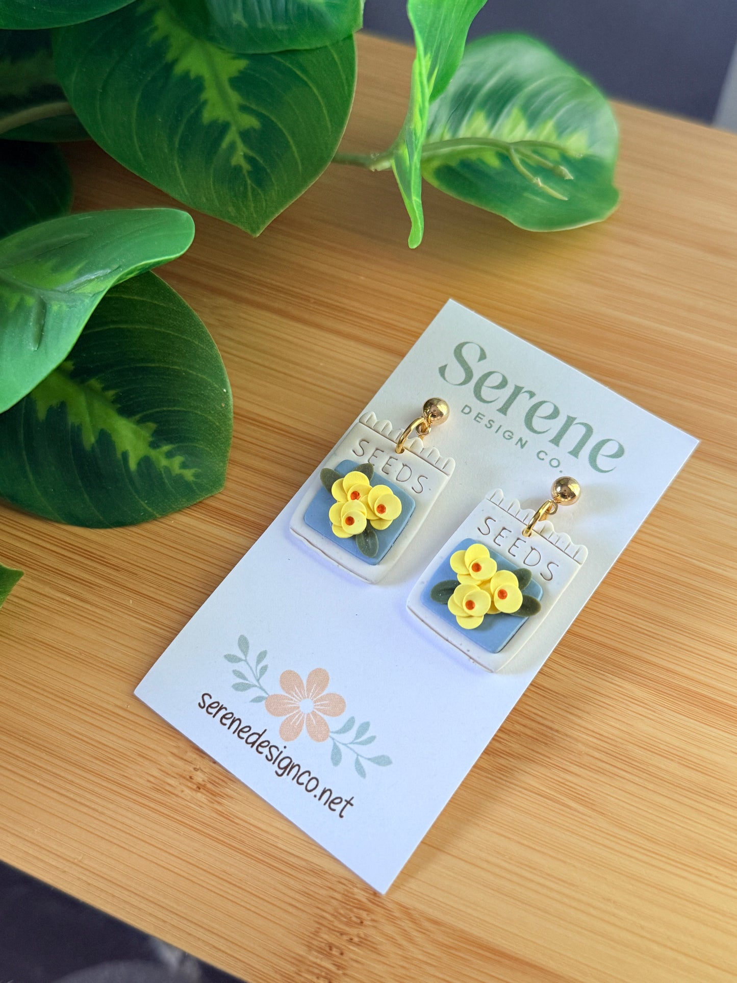 Flower Seed Packet Dangles