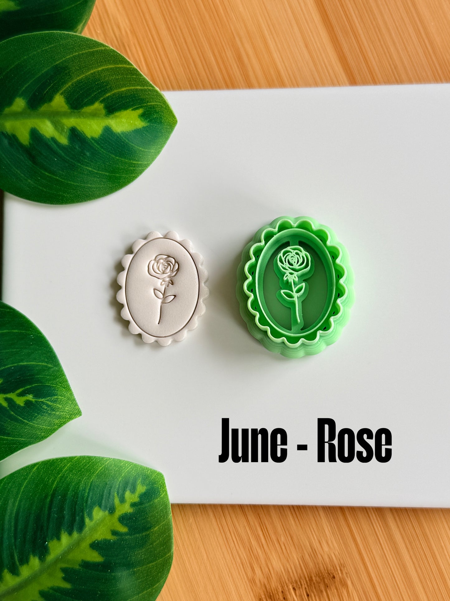 Framed Birth Month Flower Cutter | Polymer Clay Cutters