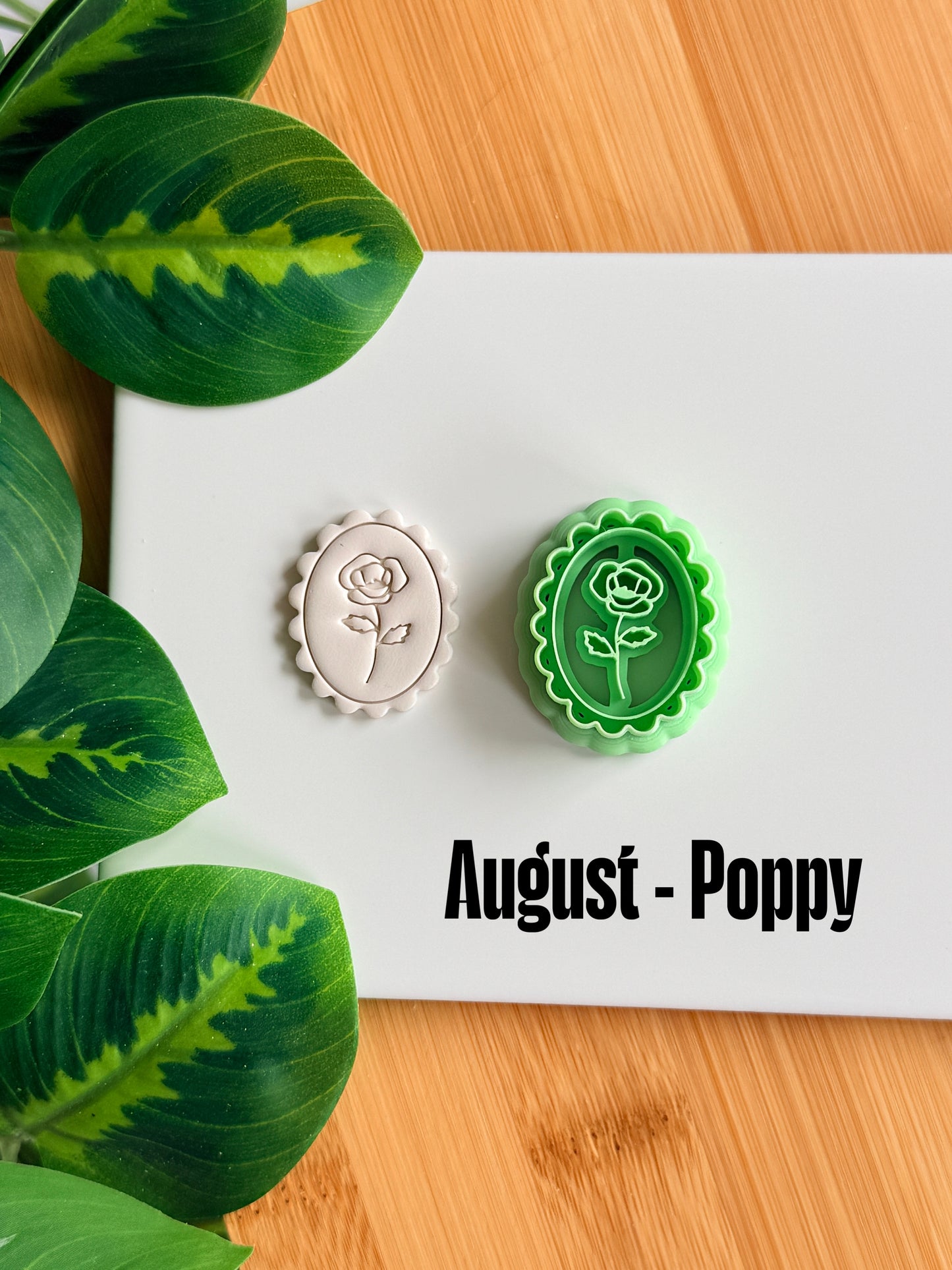 Framed Birth Month Flower Cutter | Polymer Clay Cutters