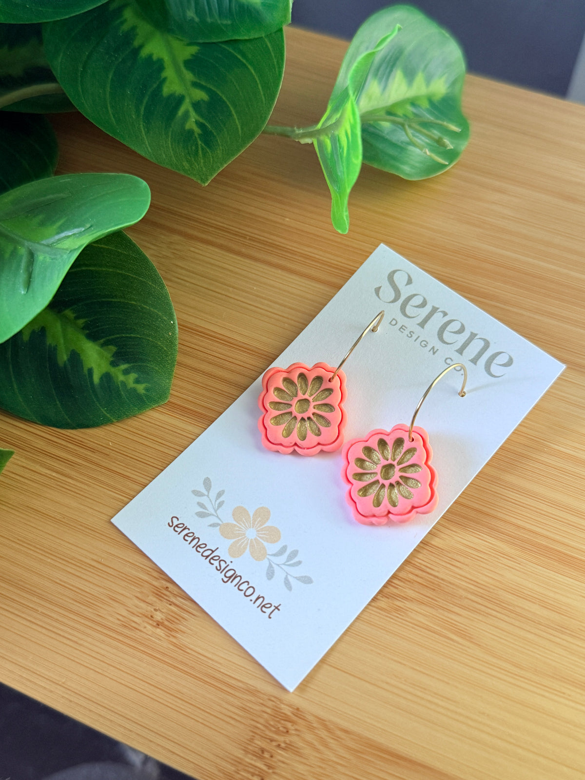 Flower Tile Hoops