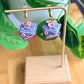 Floral Book Stack Earrings | Polymer Clay Earrings