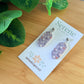 Purple Floral Dangles