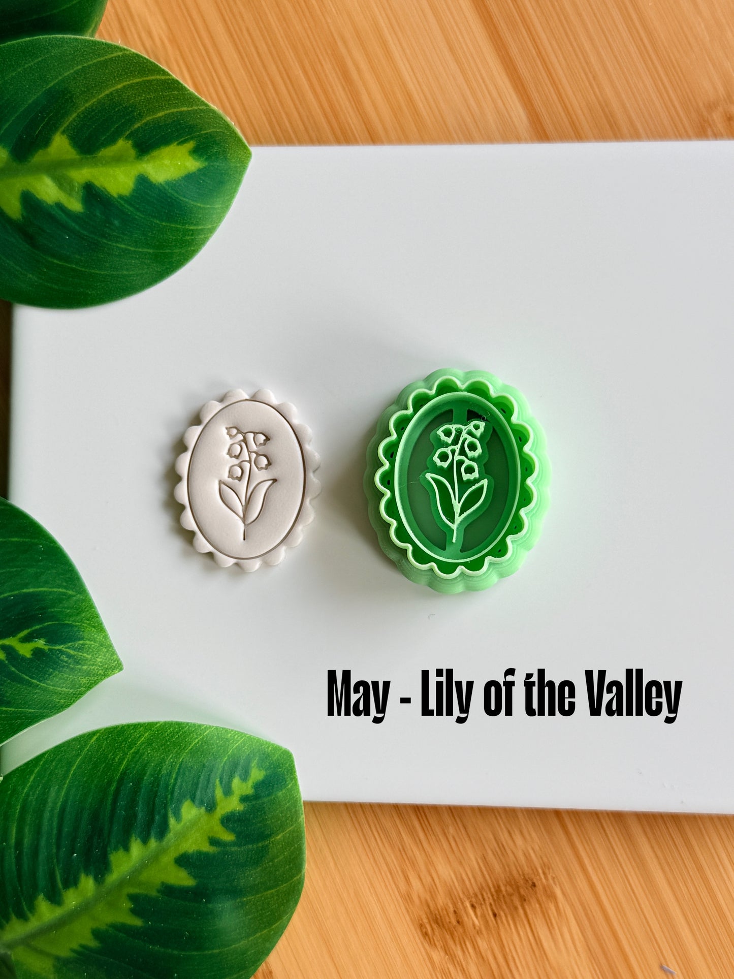 Framed Birth Month Flower Cutter | Polymer Clay Cutters