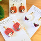 Floral Pumpkin Dangles