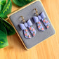 Floral Bow Earrings | Polymer Clay Earrings