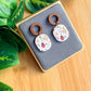 Ladybug Floral Earrings | Polymer Clay Earrings