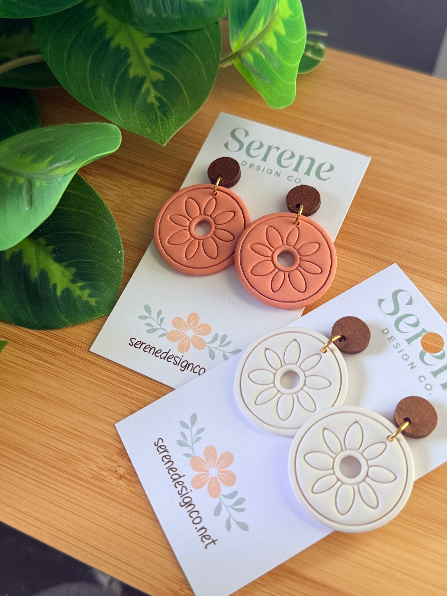 Circle Flower Dangles