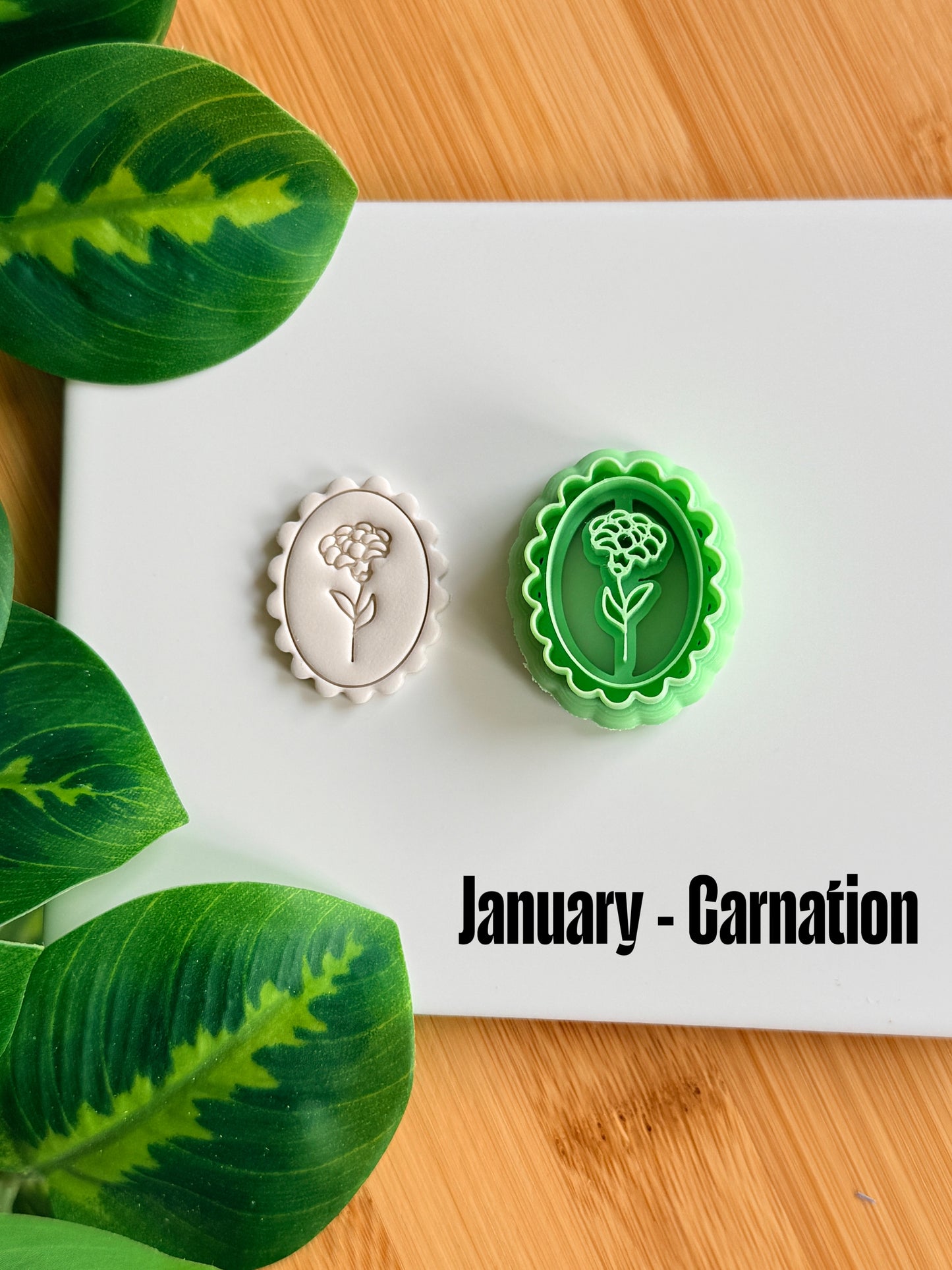 Framed Birth Month Flower Cutter | Polymer Clay Cutters