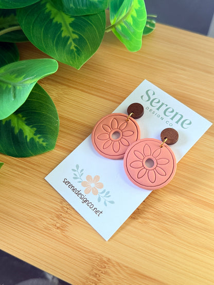 Circle Flower Dangles