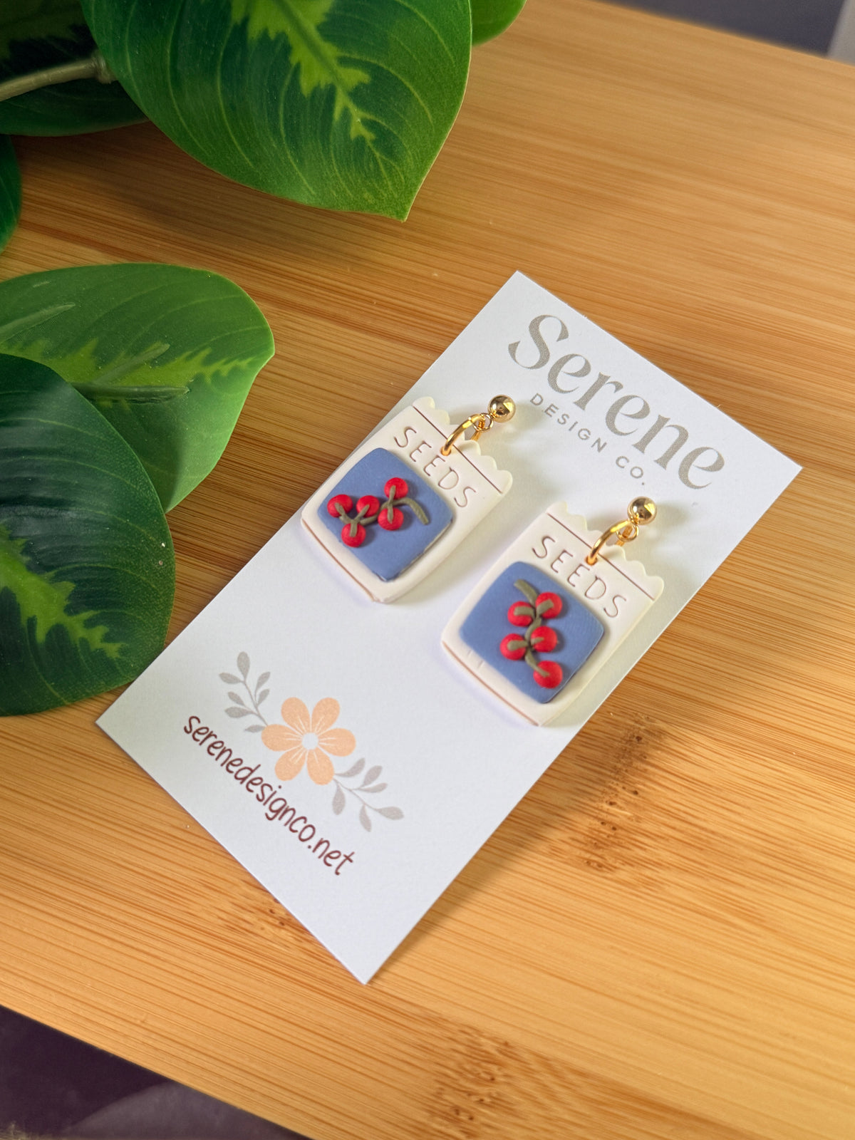 Veggie Seed Packet Dangles