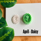 Framed Birth Month Flower Cutter | Polymer Clay Cutters