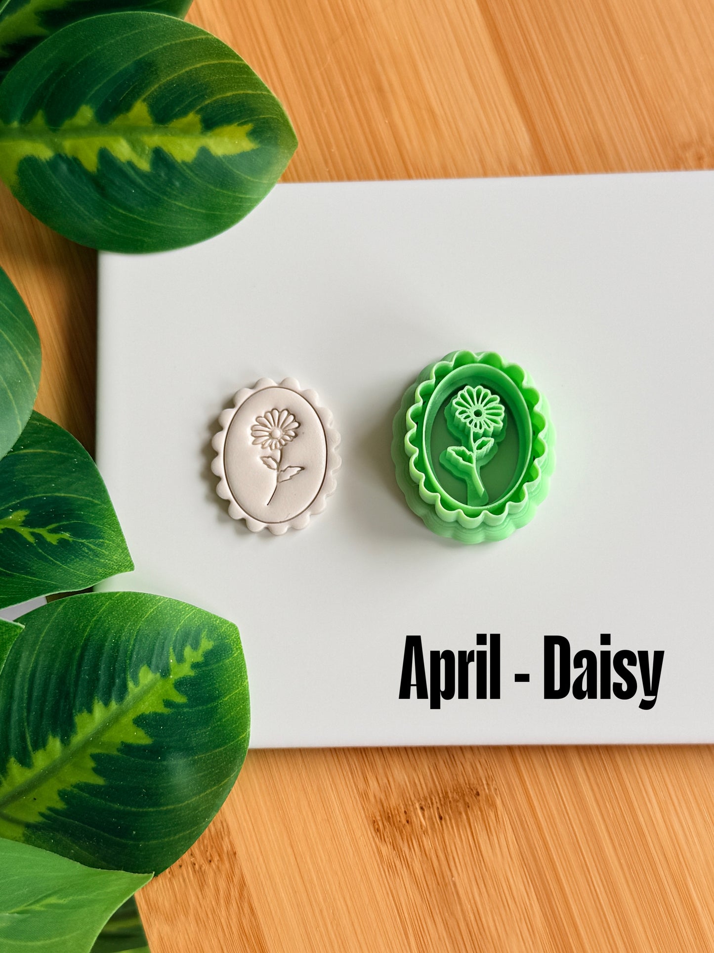 Framed Birth Month Flower Cutter | Polymer Clay Cutters