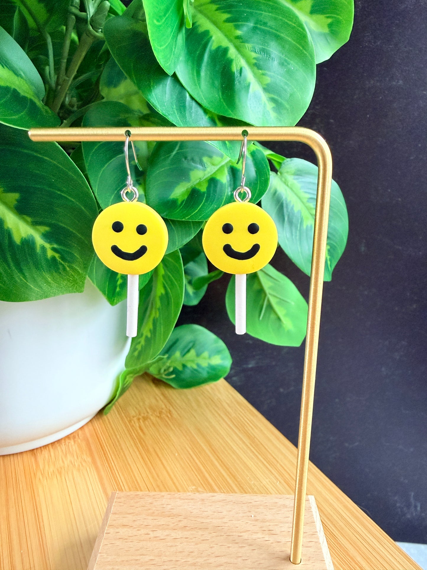 Smiley Cake Pop Earrings