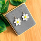 Sculpted Daisy Earrings | Polymer Clay Earrings
