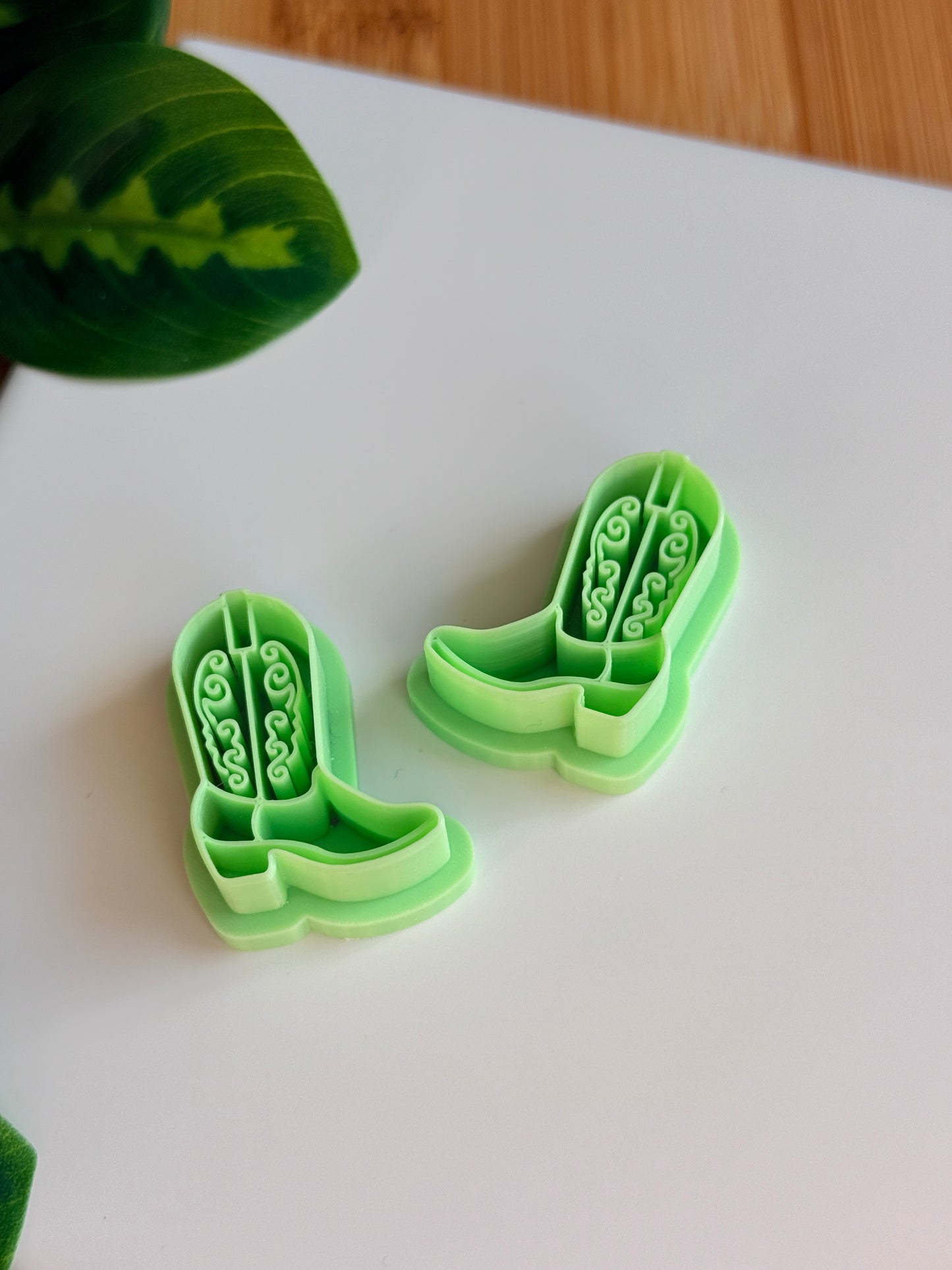 Cowboy Boot Mirrored Cutter Set | Polymer Clay Cutters