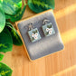 Framed Floral Book Earrings | Polymer Clay Earrings