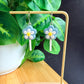 Blue Daisy Cake Pop Earrings