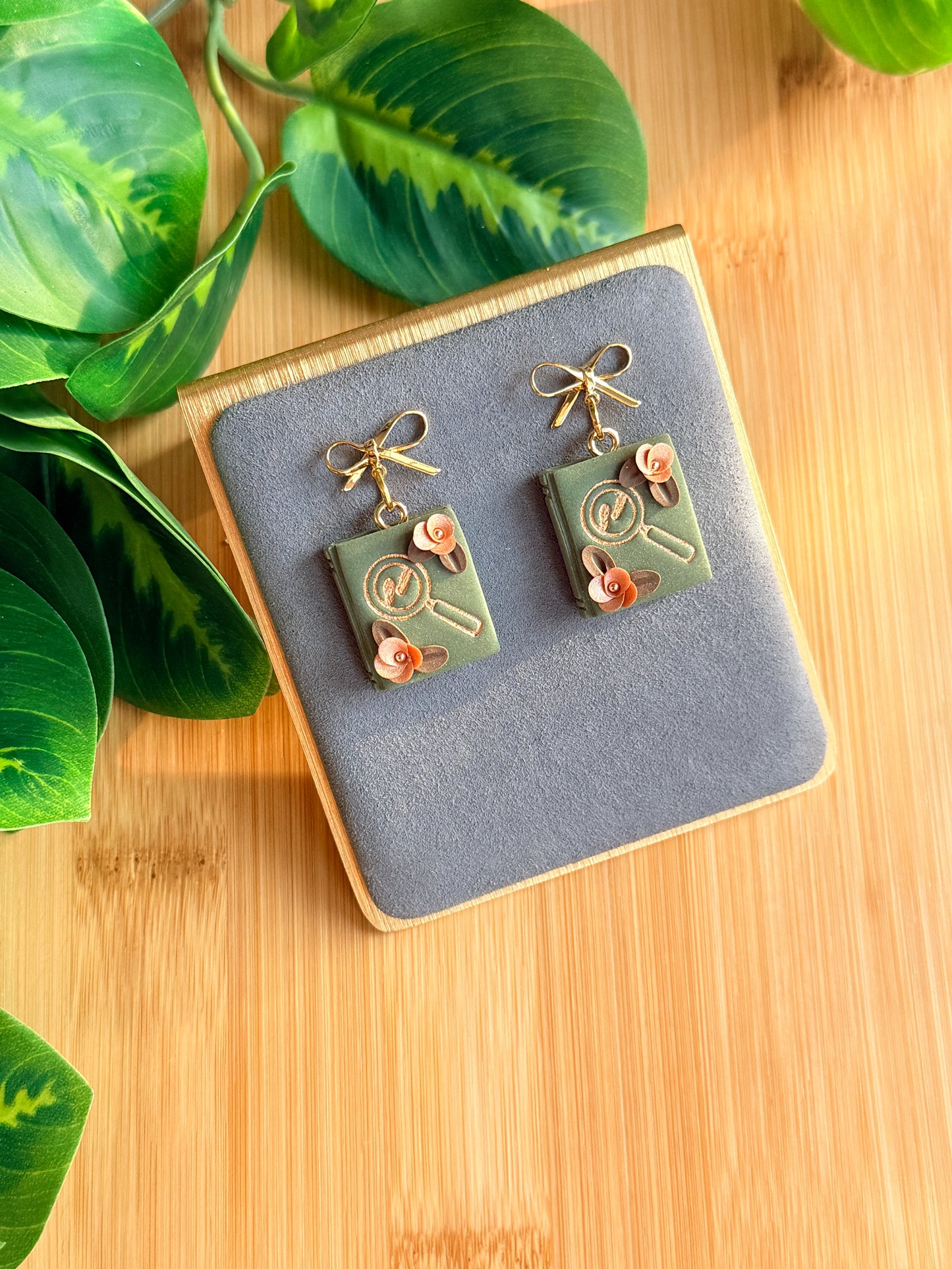 Mystery Book Earrings | Polymer Clay Earrings
