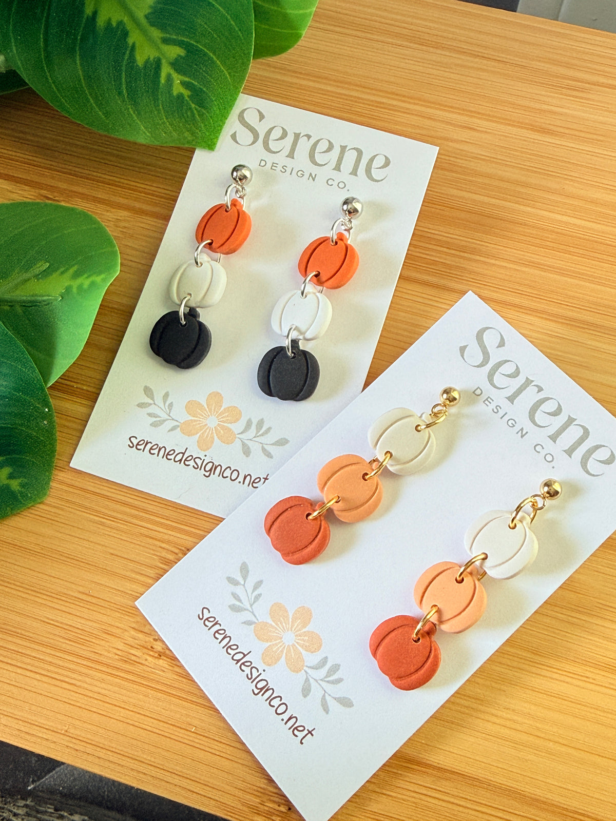 Pumpkin Trio Dangles